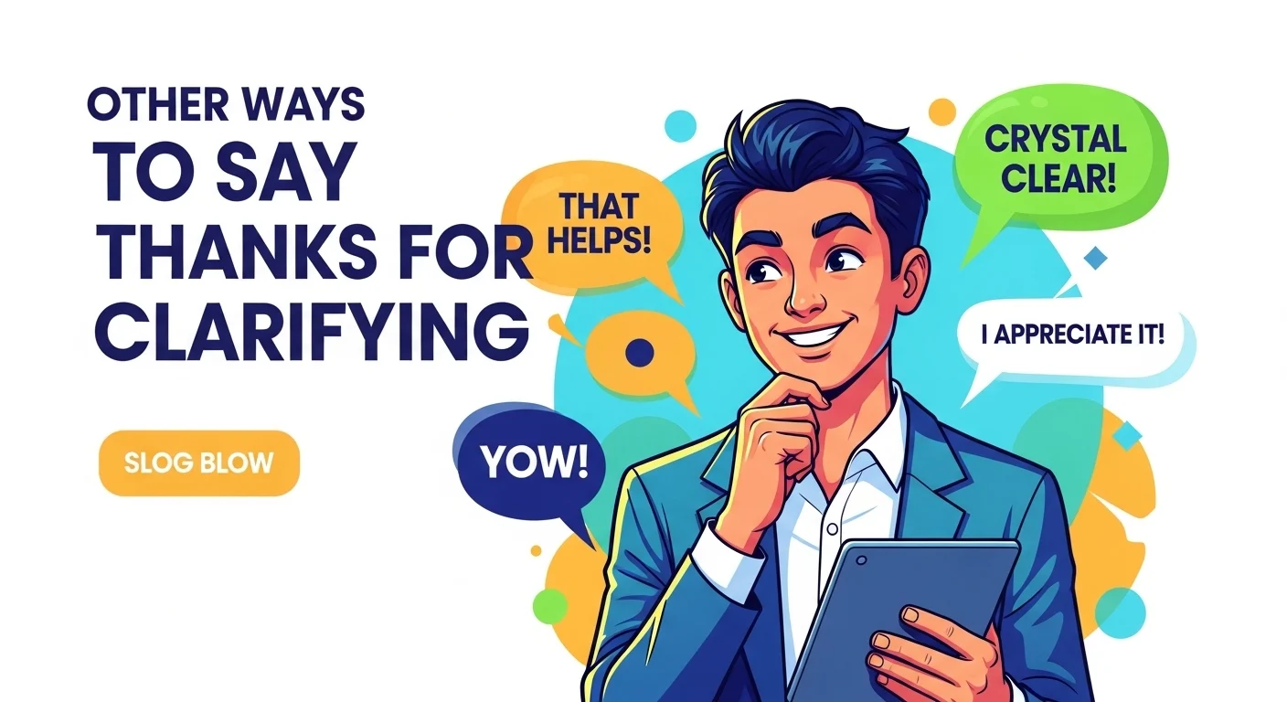 100+ Other Ways to Say Thanks for Clarifying: Polite & Professional