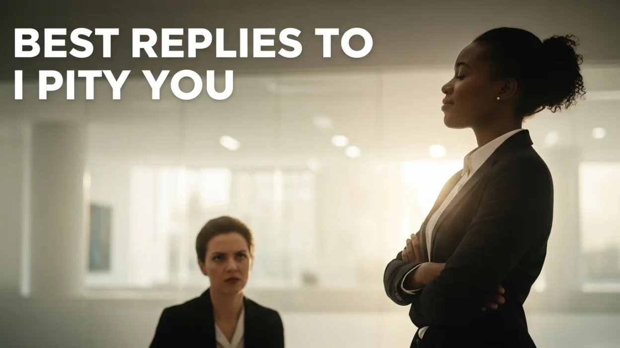 Best Replies When Someone Says I Pity You