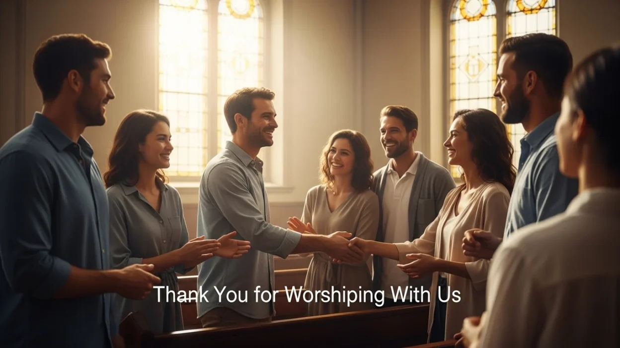 Ways to Say Thanks for Worshiping With Us