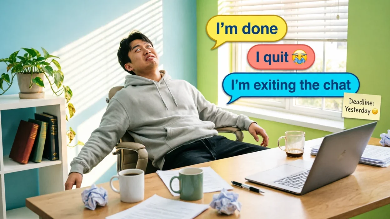 Funny Ways to Say I’m Done