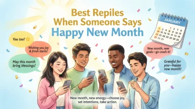 Best Replies When Someone Says “Happy New Month