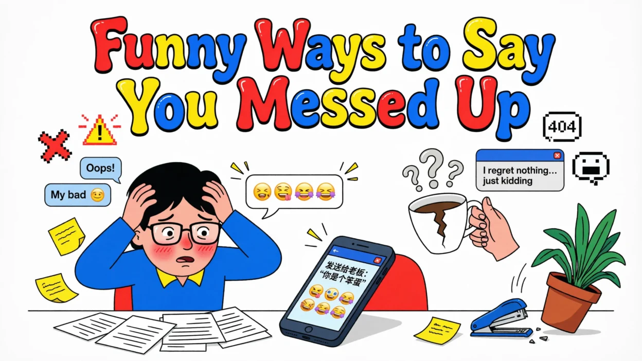 Funny Ways to Say You Messed Up